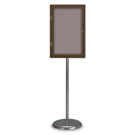 United Visual Products Corkboard, Double Door, Radius Frame, 48x36, UV7003-GOLD-CLOUD UV7003-GOLD-CLOUD
